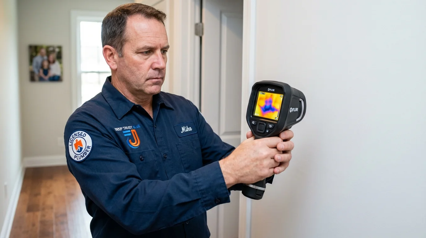 Thermal imaging leak detection by Johns Plumbing LLC in Manor